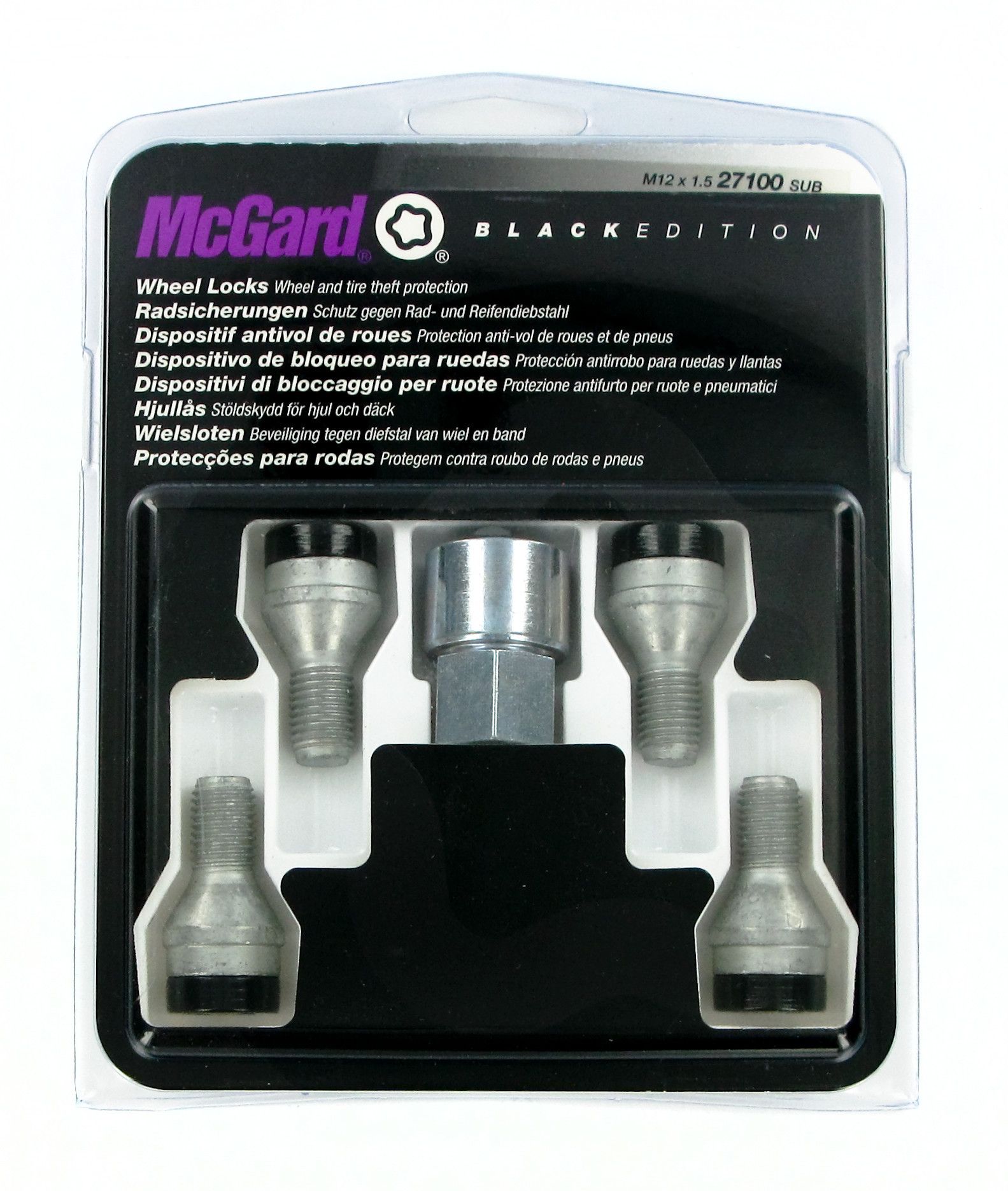 Bulloni conici, kit 4 pz - Black Edition - A200