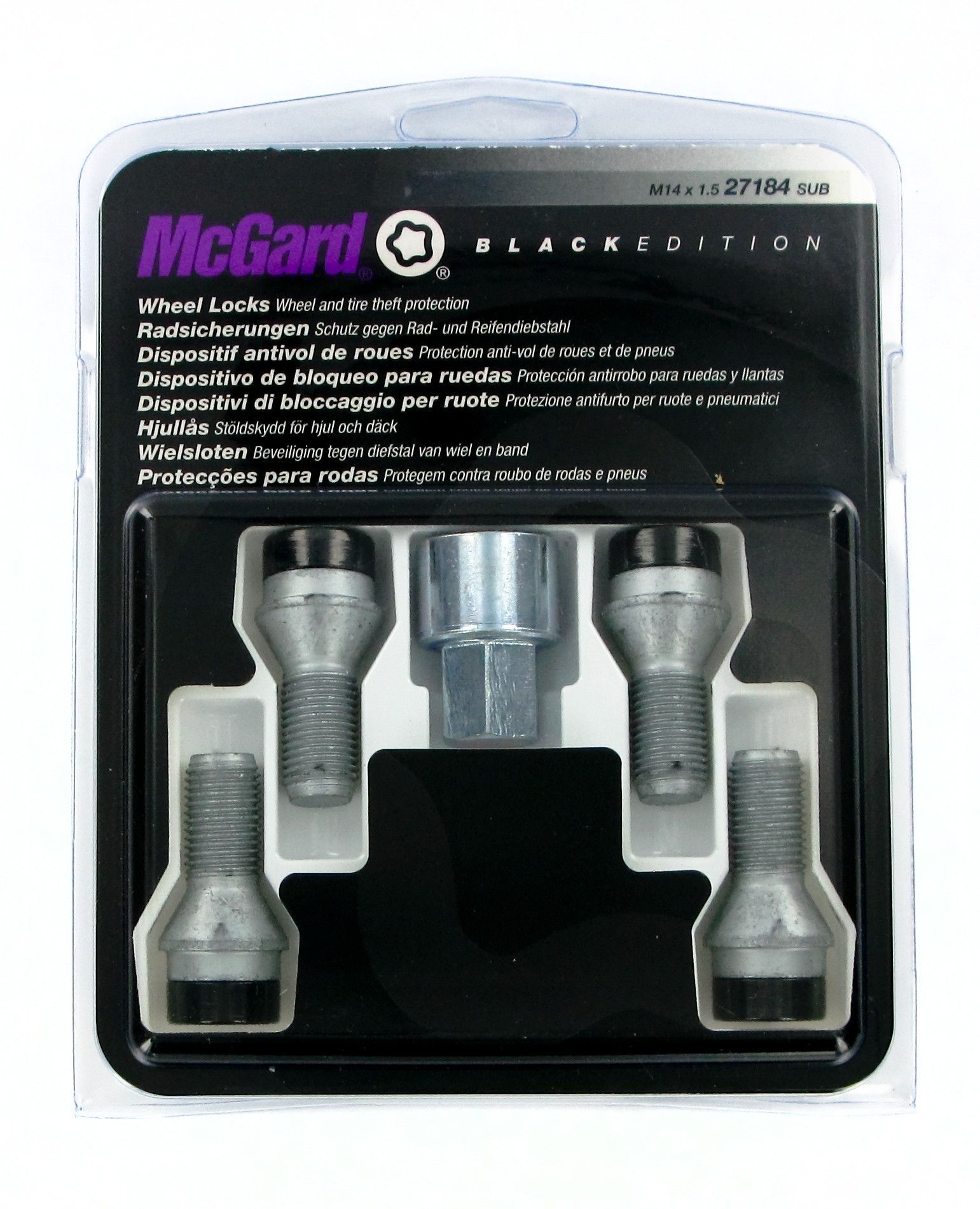 Bulloni conici, kit 4 pz - Black Edition - A270