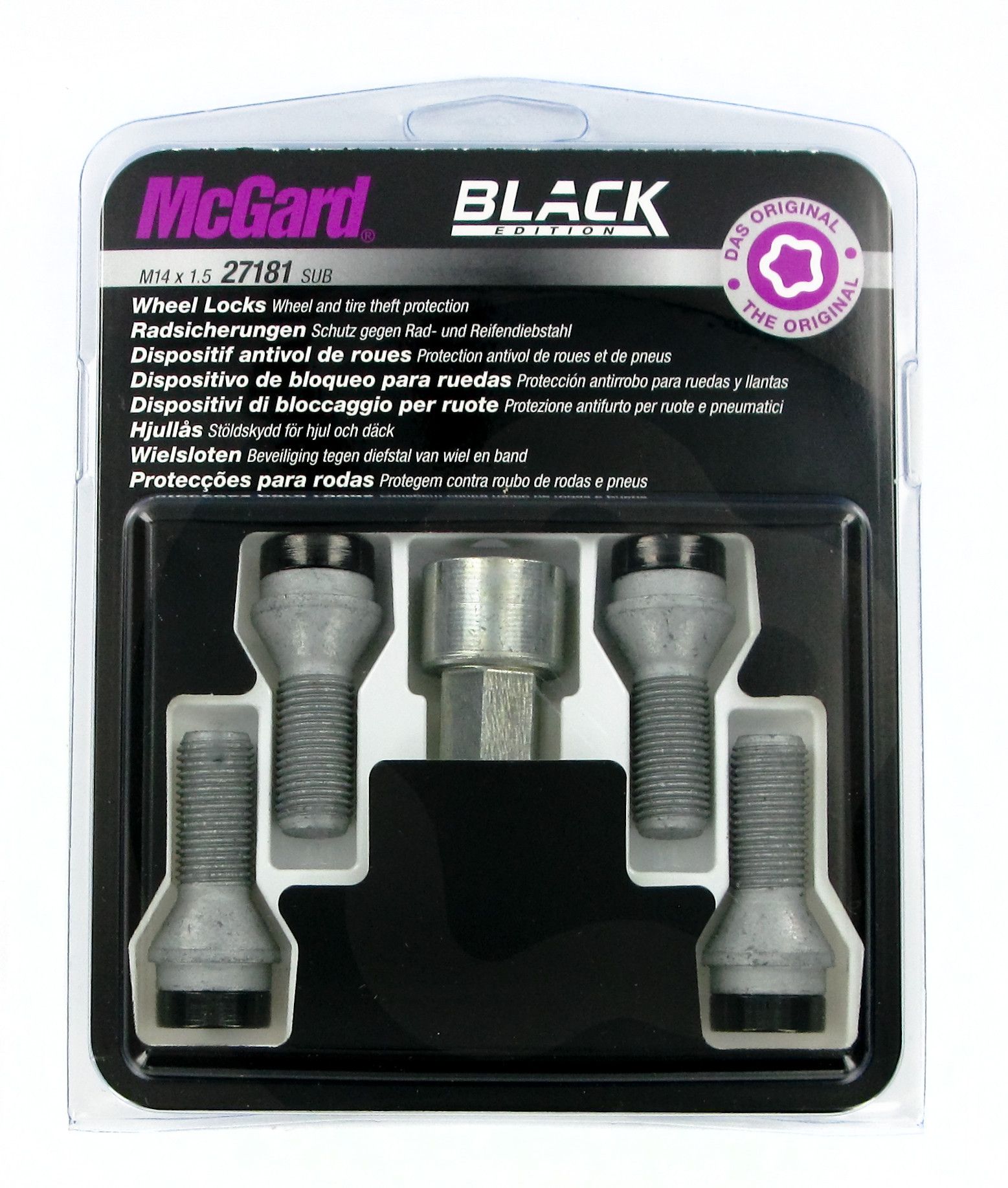 Bulloni conici, kit 4 pz - Black Edition - A290
