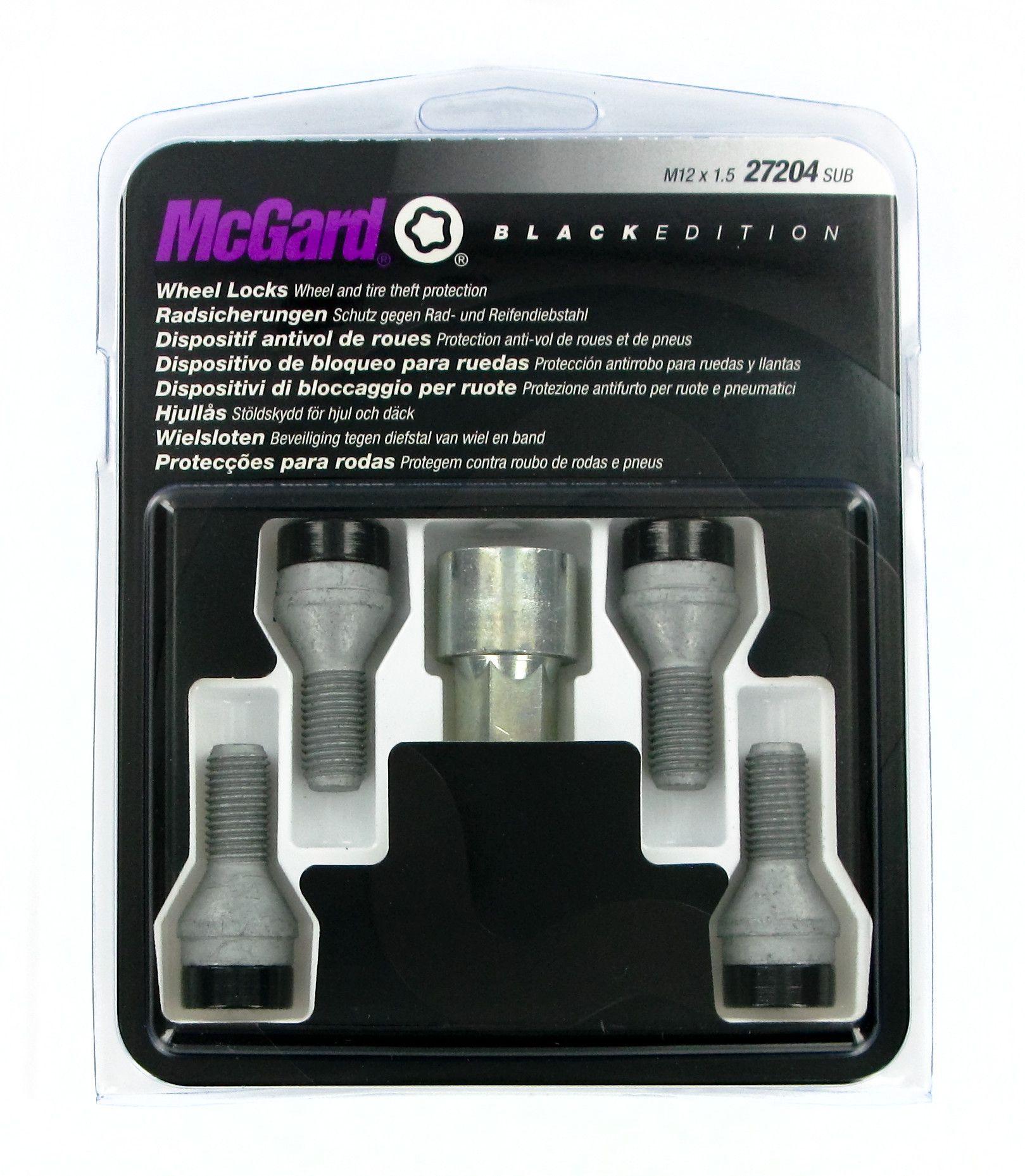 Bulloni conici, kit 4 pz - Black Edition - A100