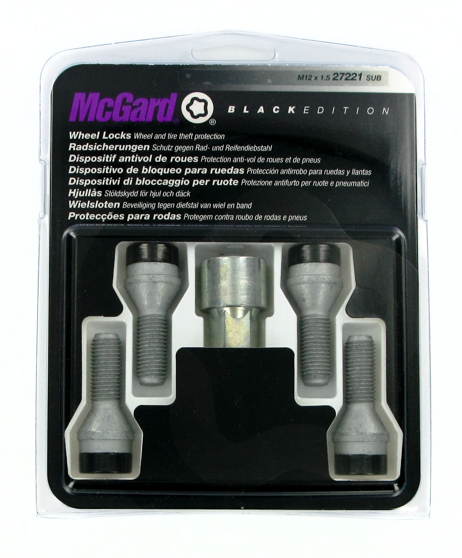 Bulloni conici, kit 4 pz - Black Edition - A130