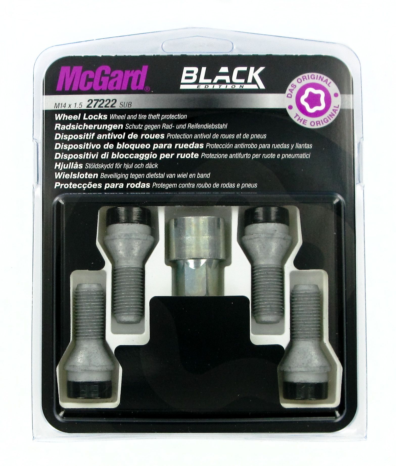 Bulloni conici, kit 4 pz - Black Edition - A280