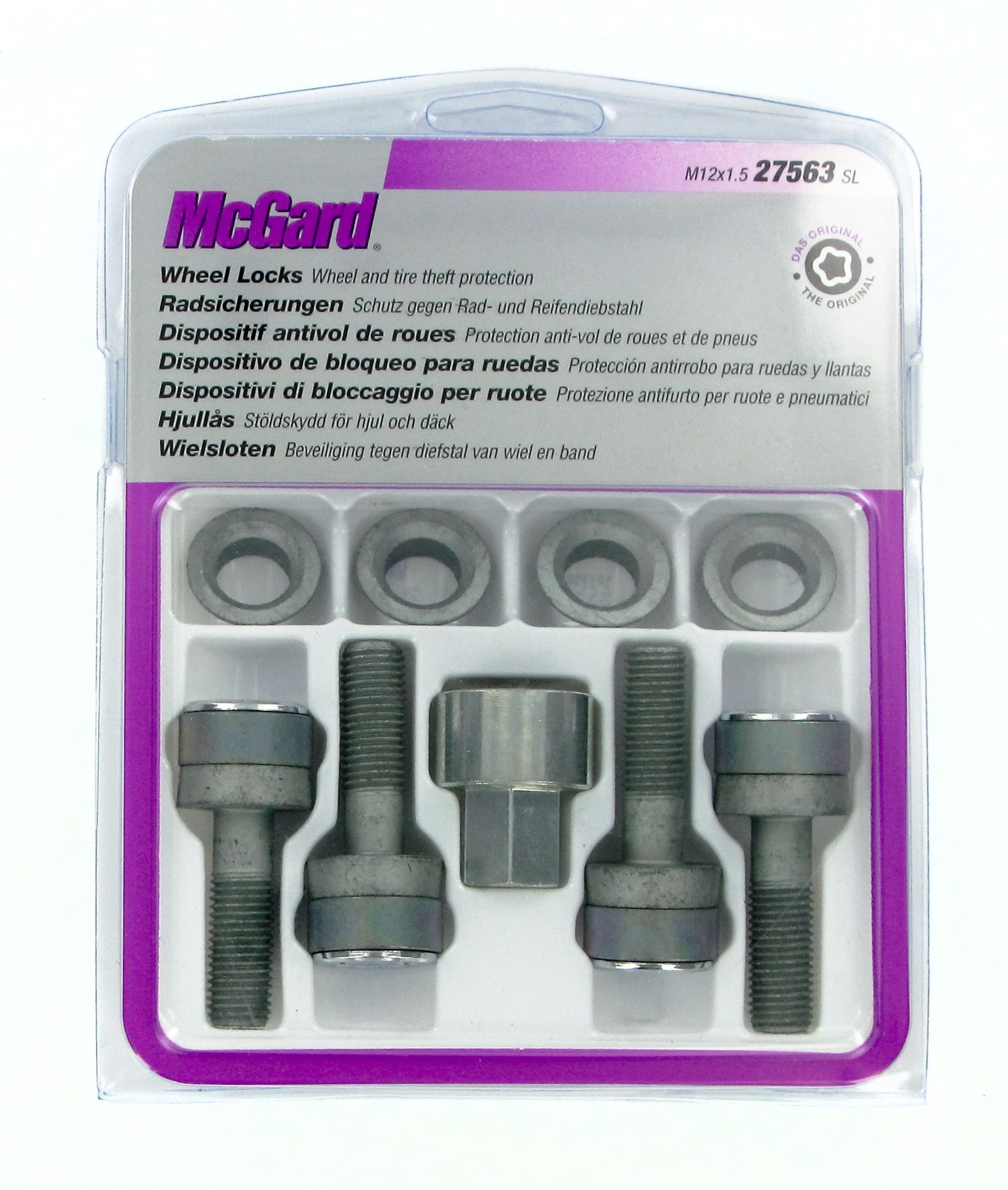 Bulloni con rondella conica, kit 4 pz - Ultra High Security - C020
