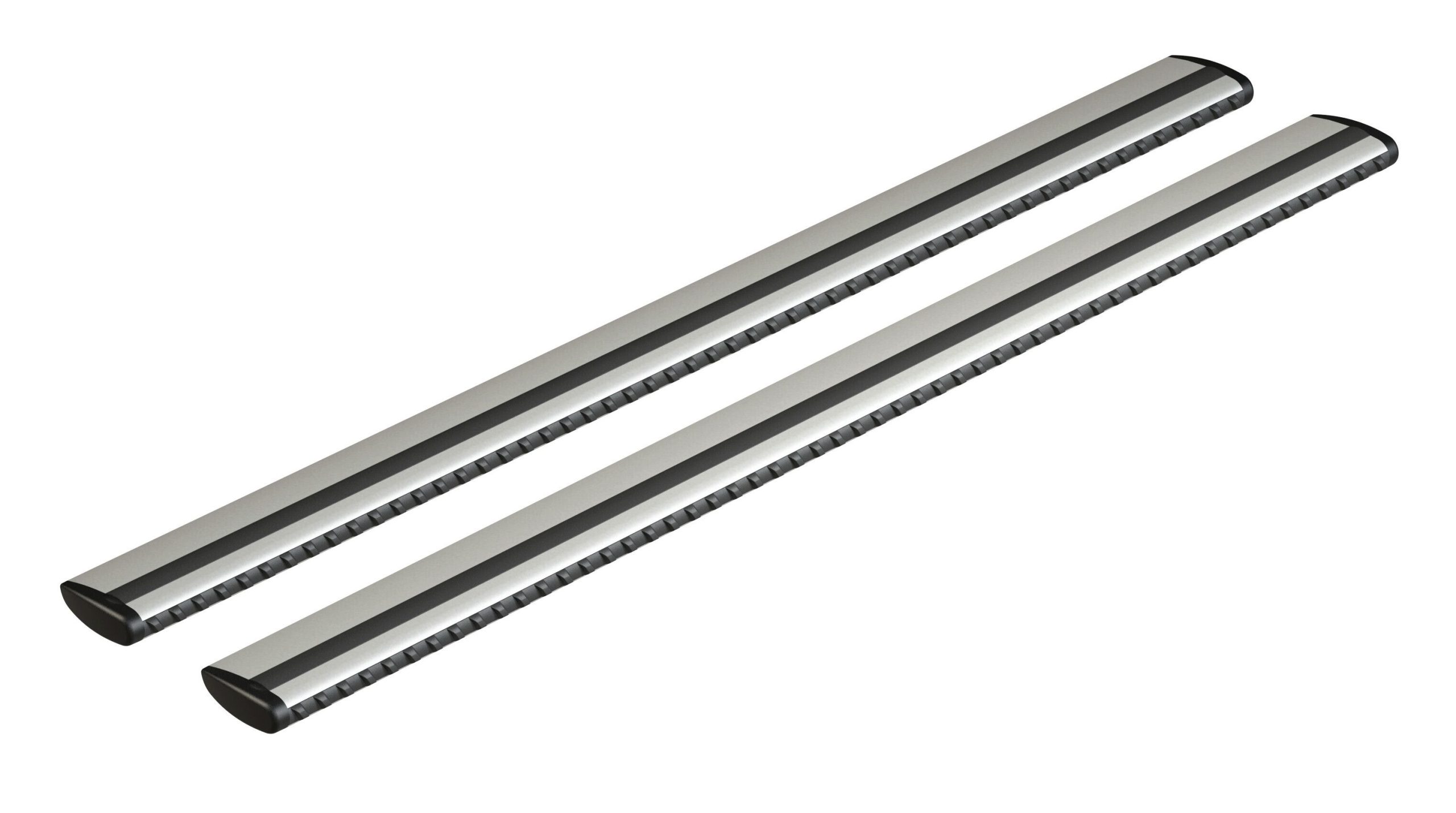 Silenzio, coppia barre portatutto in alluminio - L - 128 cm