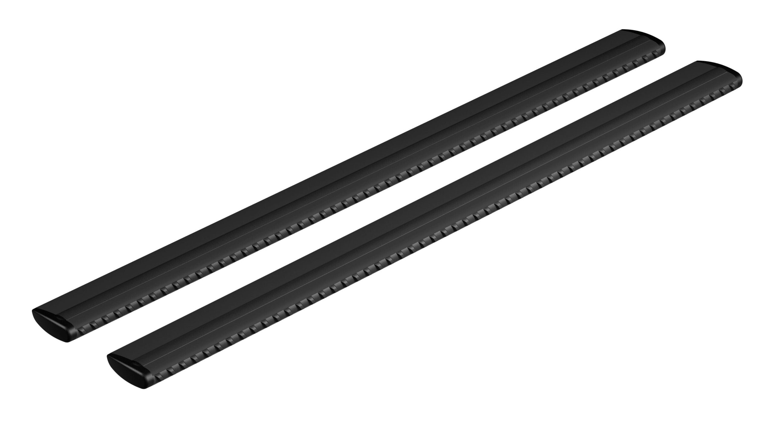 Silenzio Black, coppia barre portatutto in alluminio - M - 120 cm