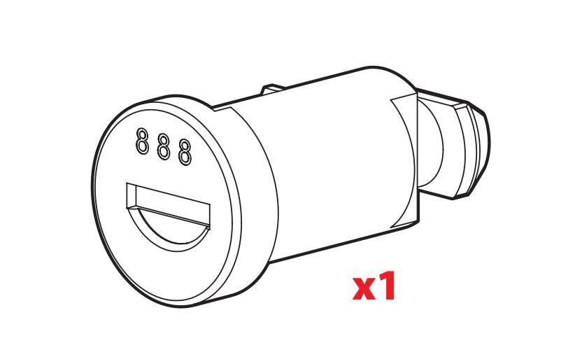 Ricambi - serratura 71NA0001 - Serie N - N184