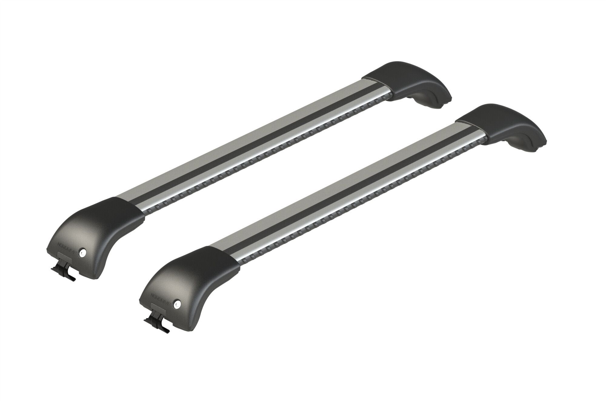Silenzio CX, set completo barre portatutto in alluminio - 89 cm + 84 cm - Origine RL - C420