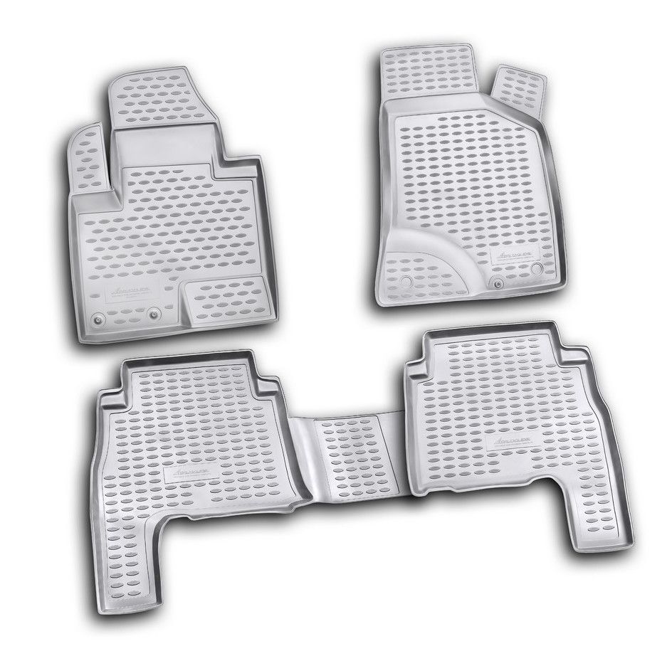 Set tappeti su misura in TPE - compatibile per Hyundai Santa Fe (03/11>09/12)