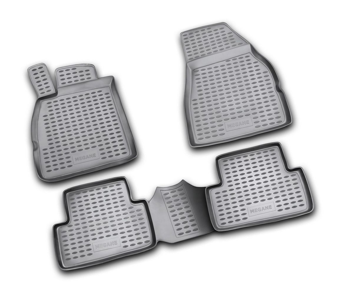 Set tappeti su misura in TPE - compatibile per Renault Megane II 3p (10/02>10/08) - Renault Megane II 4p (10/03>10/08) - Renault Megane II 5p (10/02>10/08) - Renault Megane II Grandtour (09/03>08/09)