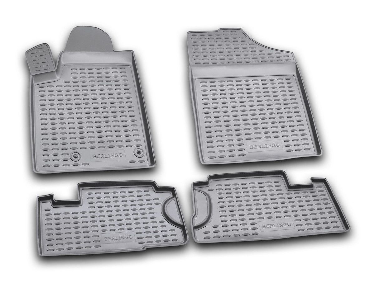 Set tappeti su misura in TPE - compatibile per Citroen Berlingo Van (05/96>03/08) - Citroen Berlingo Multispace (05/96>03/08)
