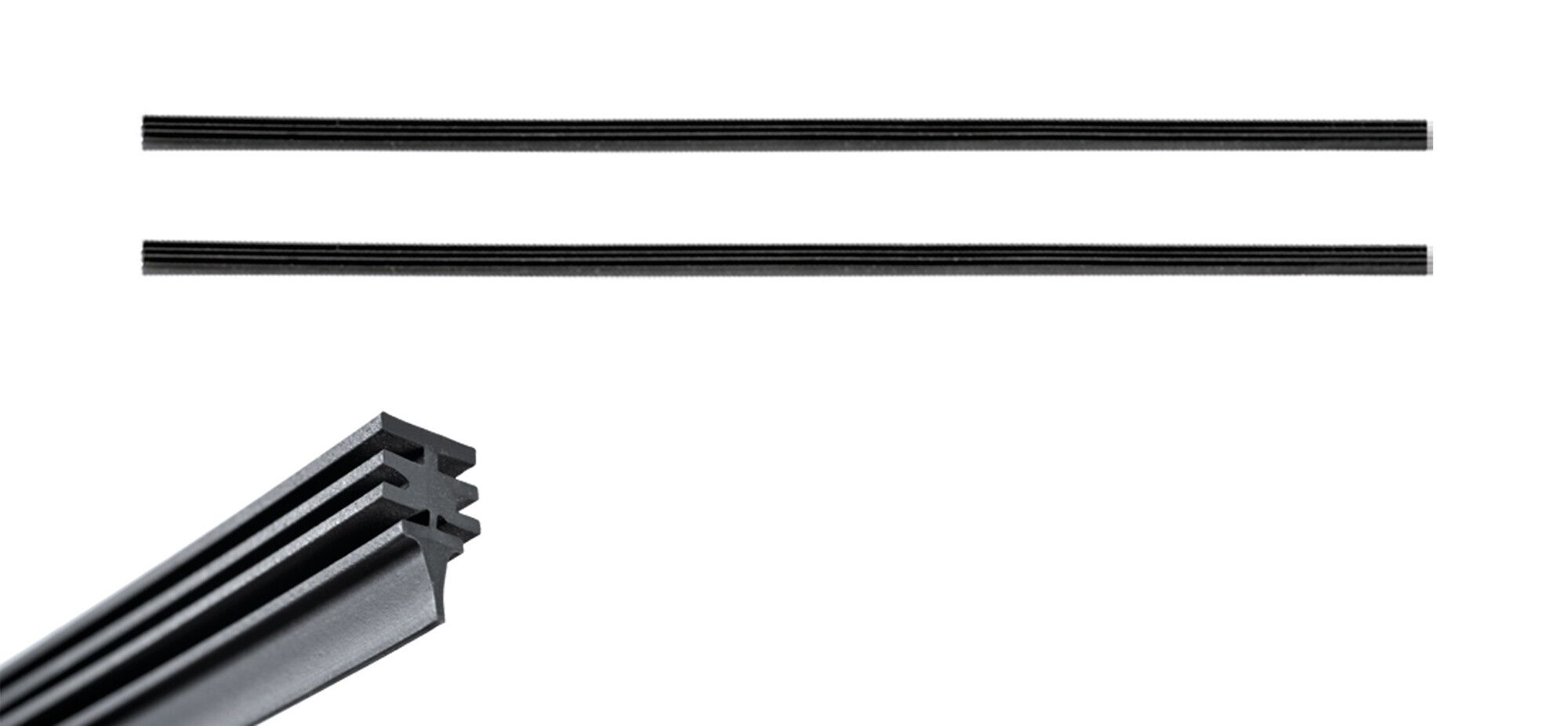 Silencio Conventional, refill per spazzole tergicristallo - V2 - 500 + 500 mm - 2 pz