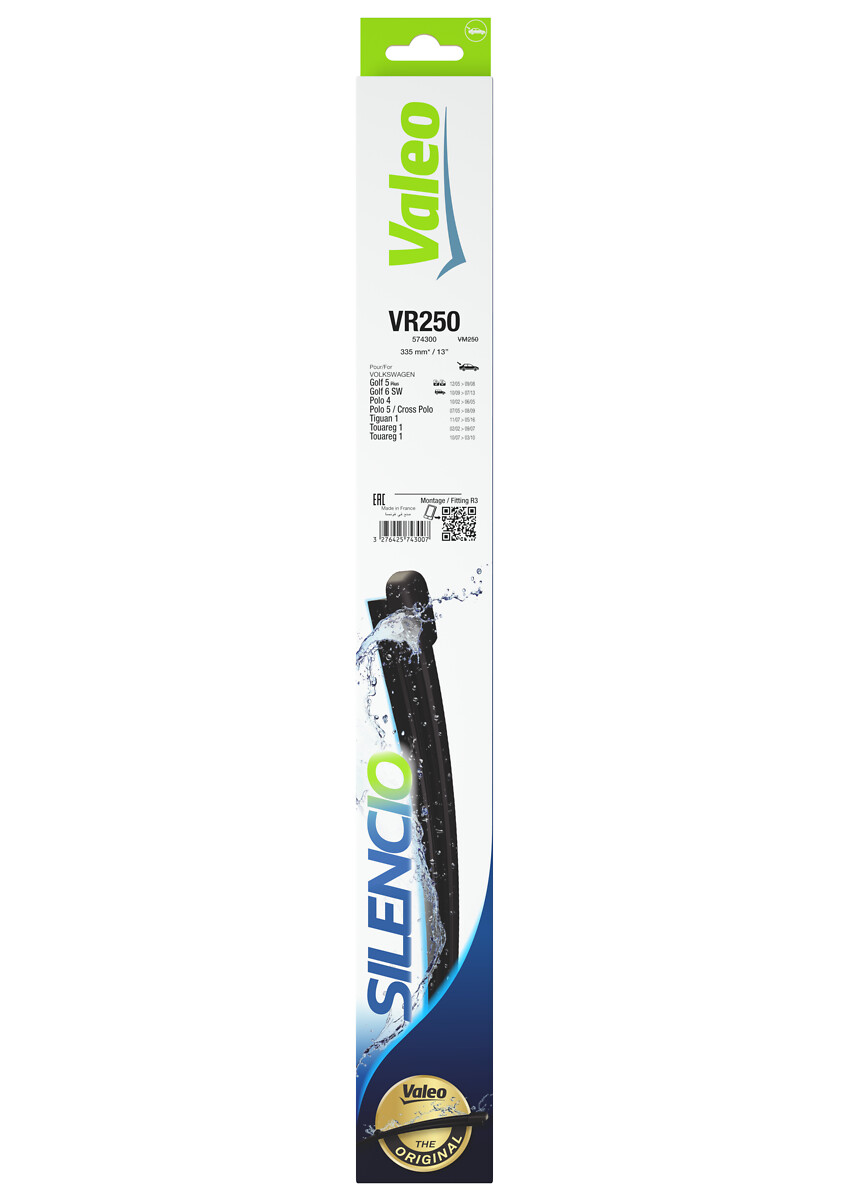 Silencio Flat Blades, spazzola tergicristallo posteriore - VR250 - 335 mm - 1 pz - Image 3