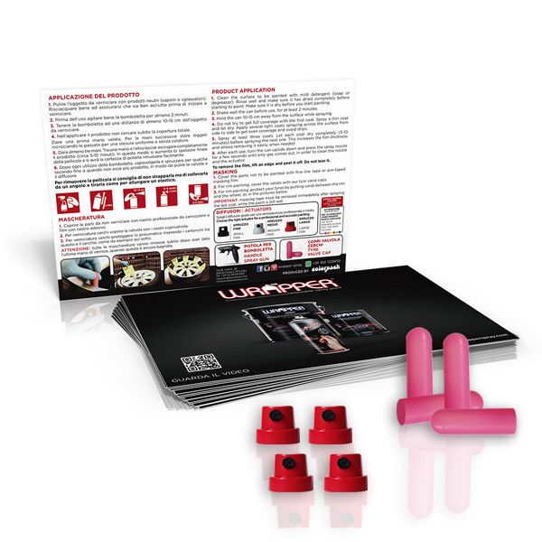 Wrapper, kit verniciatura 4 cerchi