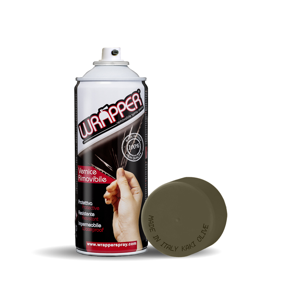 Wrapper, pellicola spray rimovibile, 400 ml - Kaki olive
