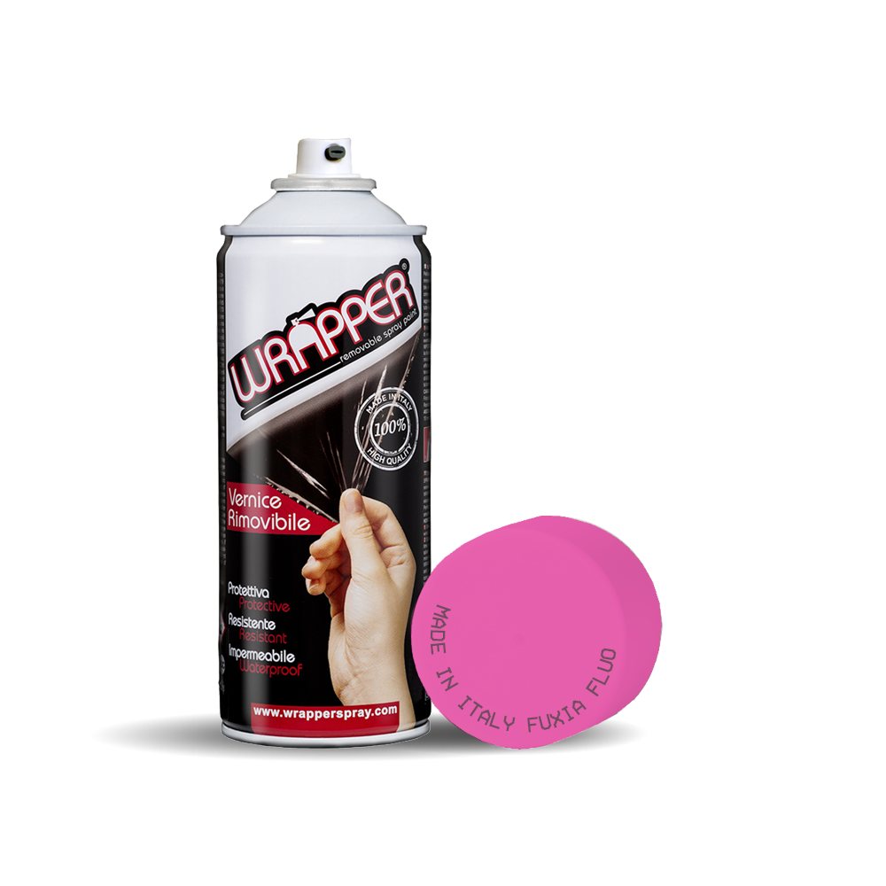 Wrapper, pellicola spray rimovibile, 400 ml - Fuxia fluo
