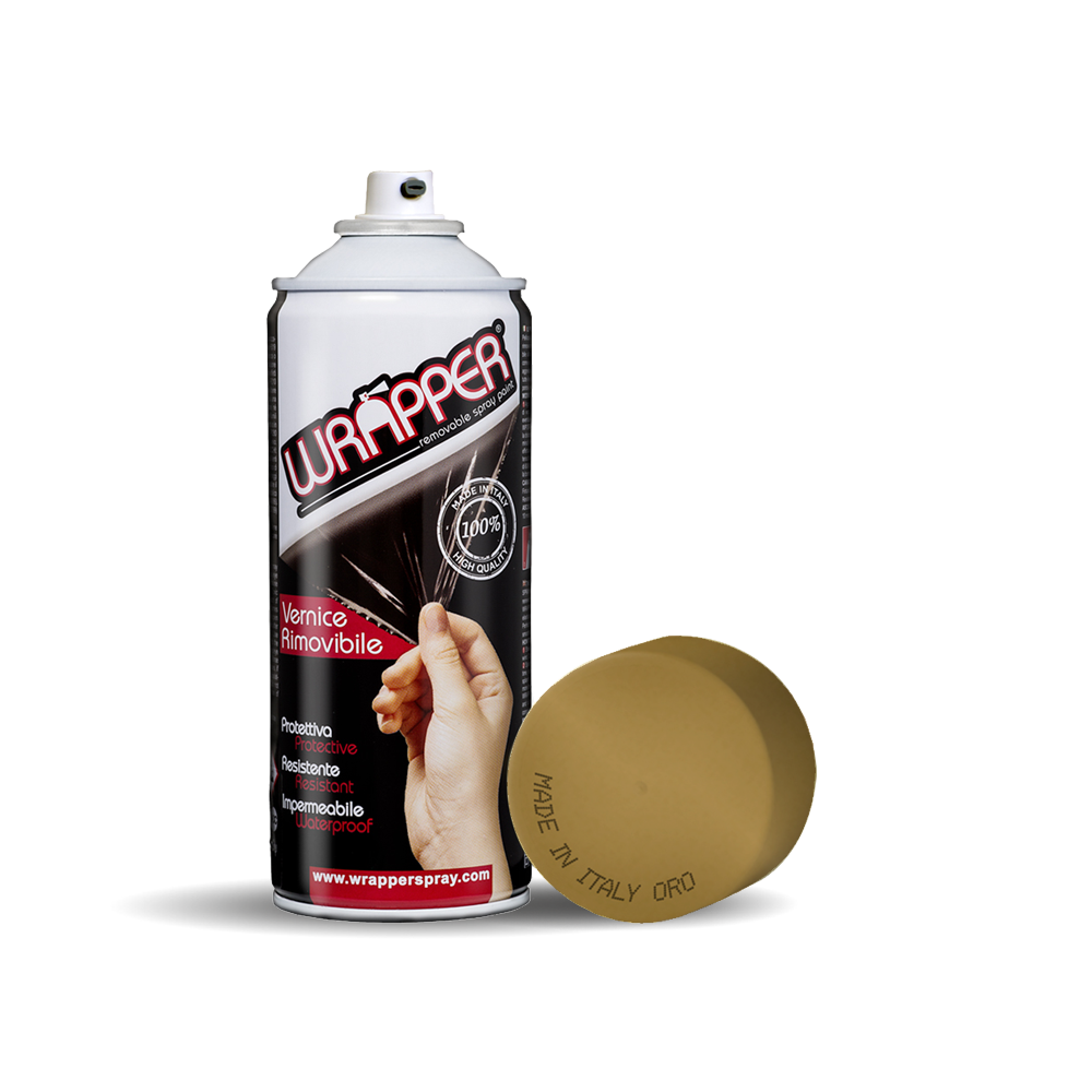Wrapper, pellicola spray rimovibile, 400 ml - Oro