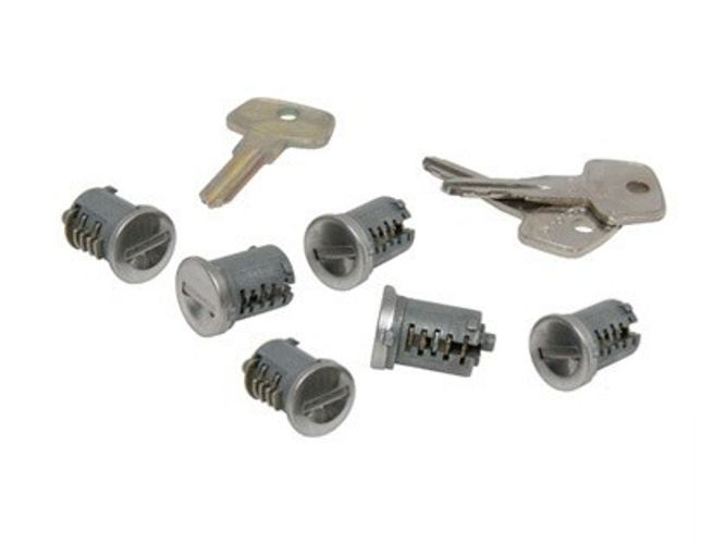 SKS lock core, kit serrature 6 pz