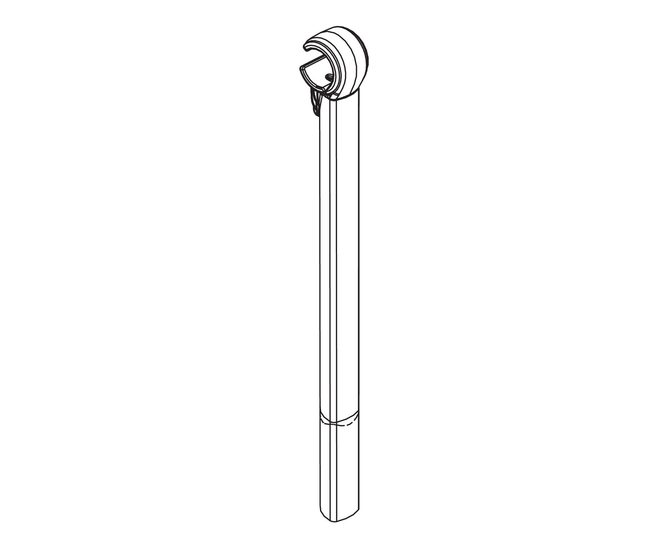 Ricambio braccetto ferma telaio 290 mm per portabici Justclick 3