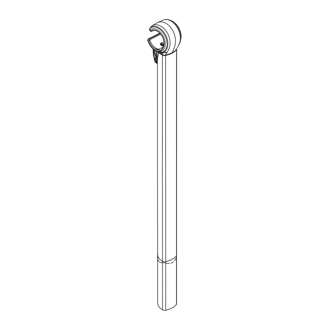 Ricambio braccetto ferma telaio 350 mm per portabici Justclick 2