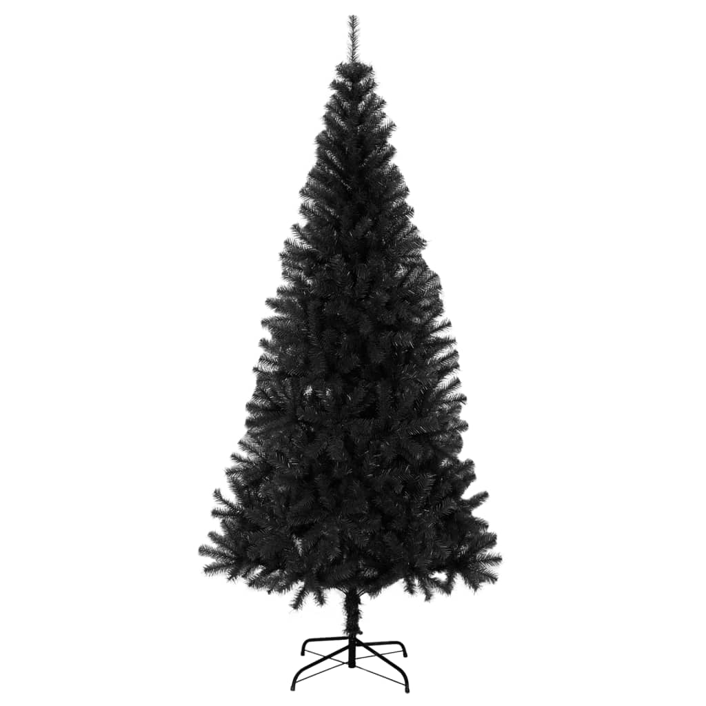 Albero Di Natale Artificiale Con Base Nero 240 Cm Pvc