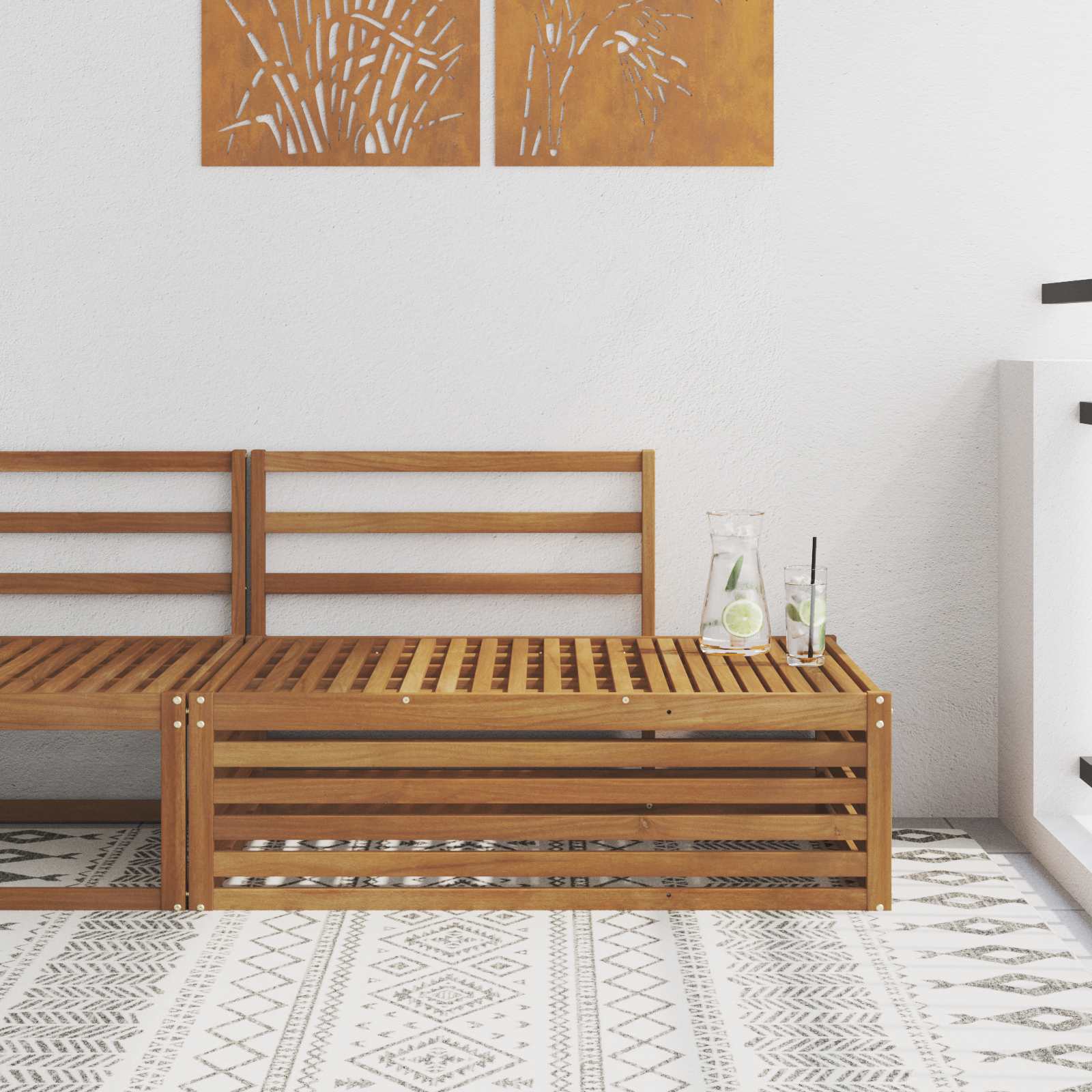 Divano Esterno Finale Naturale 115 X 83 X 73 cm
