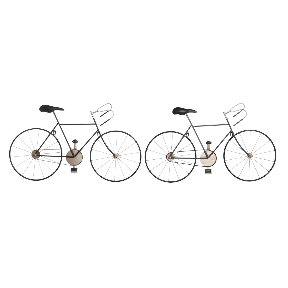 Statua Decorativa Dkd Home Decor 78 X 2,5 X 45 Cm Bicicletta Vintage (2 Unità)