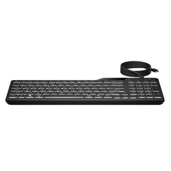 HP Tastiera cablata retroilluminata multidispositivo 405 (HP 405 - Tastiera - multi dispositivo - 65% - compact - retroilluminato - USB - italiana - nero)