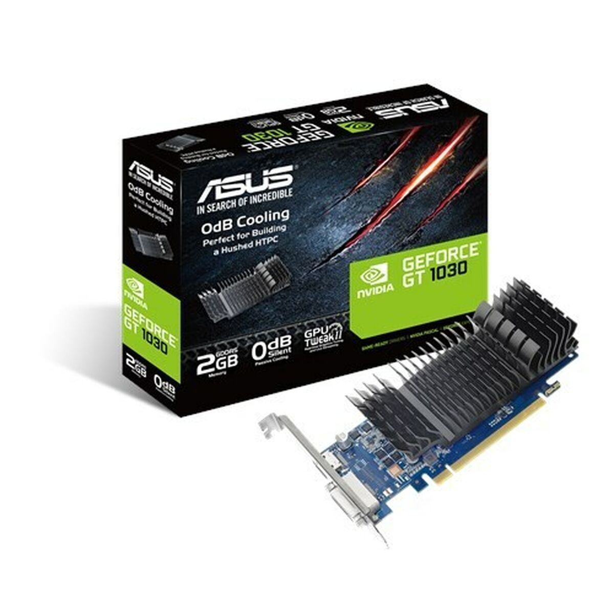Scheda Grafica Asus Gt1030-SL-2G-Brk Nvidia Geforce Gt 1030 Ddr5 Sdram