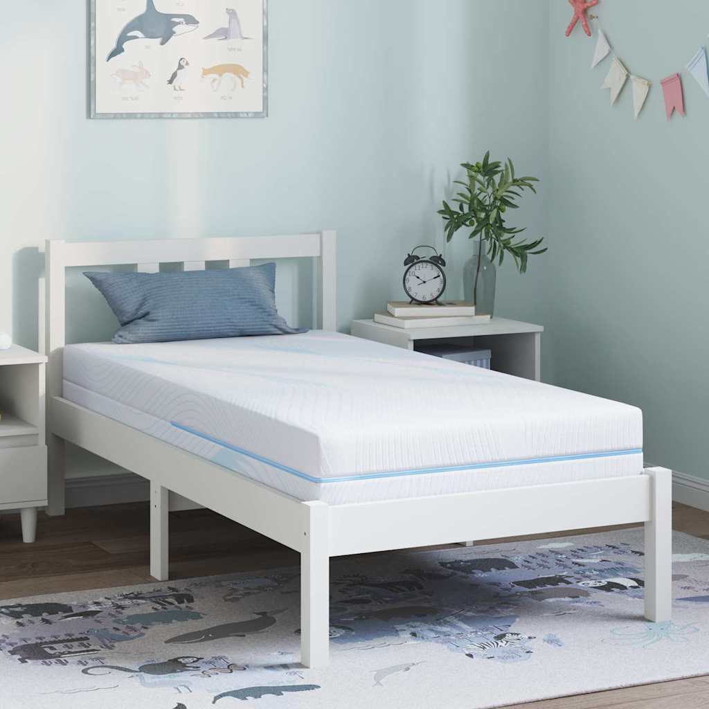 Materasso Bianco 80 X 160 Cm Tessuto Jacquard