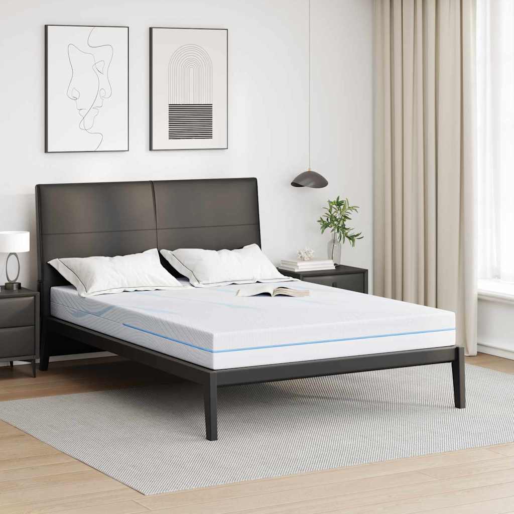 Materasso Bianco 140 X 190 Cm Tessuto Jacquard