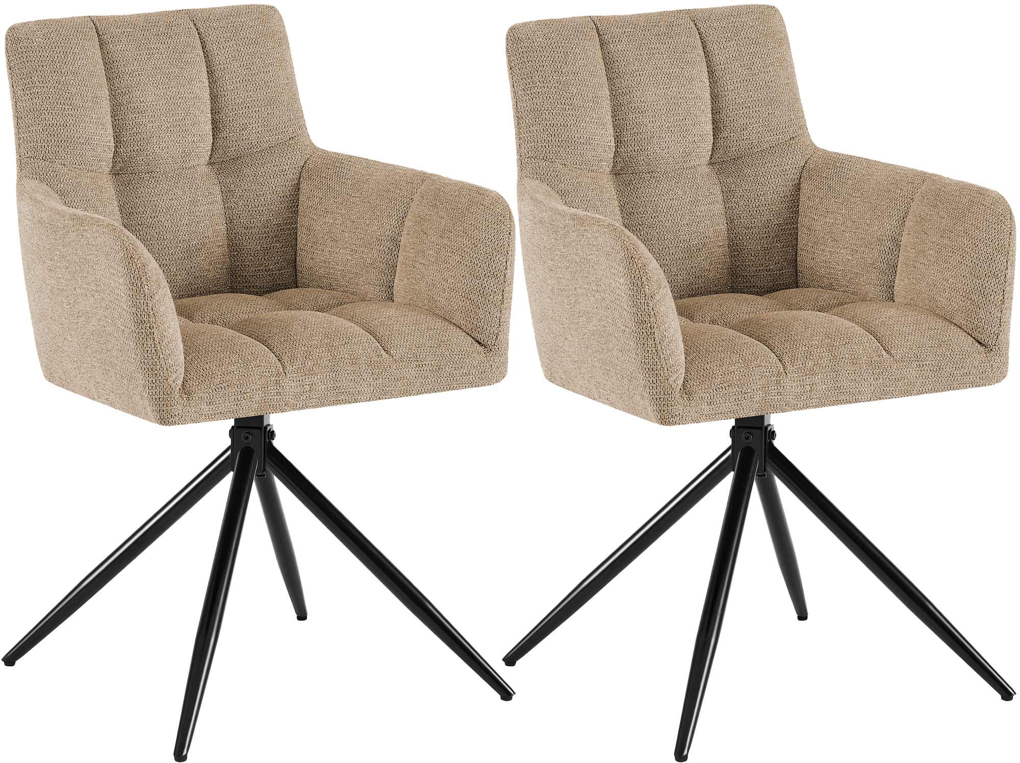 2er Set Esszimmerstuhl Jonah Stoff