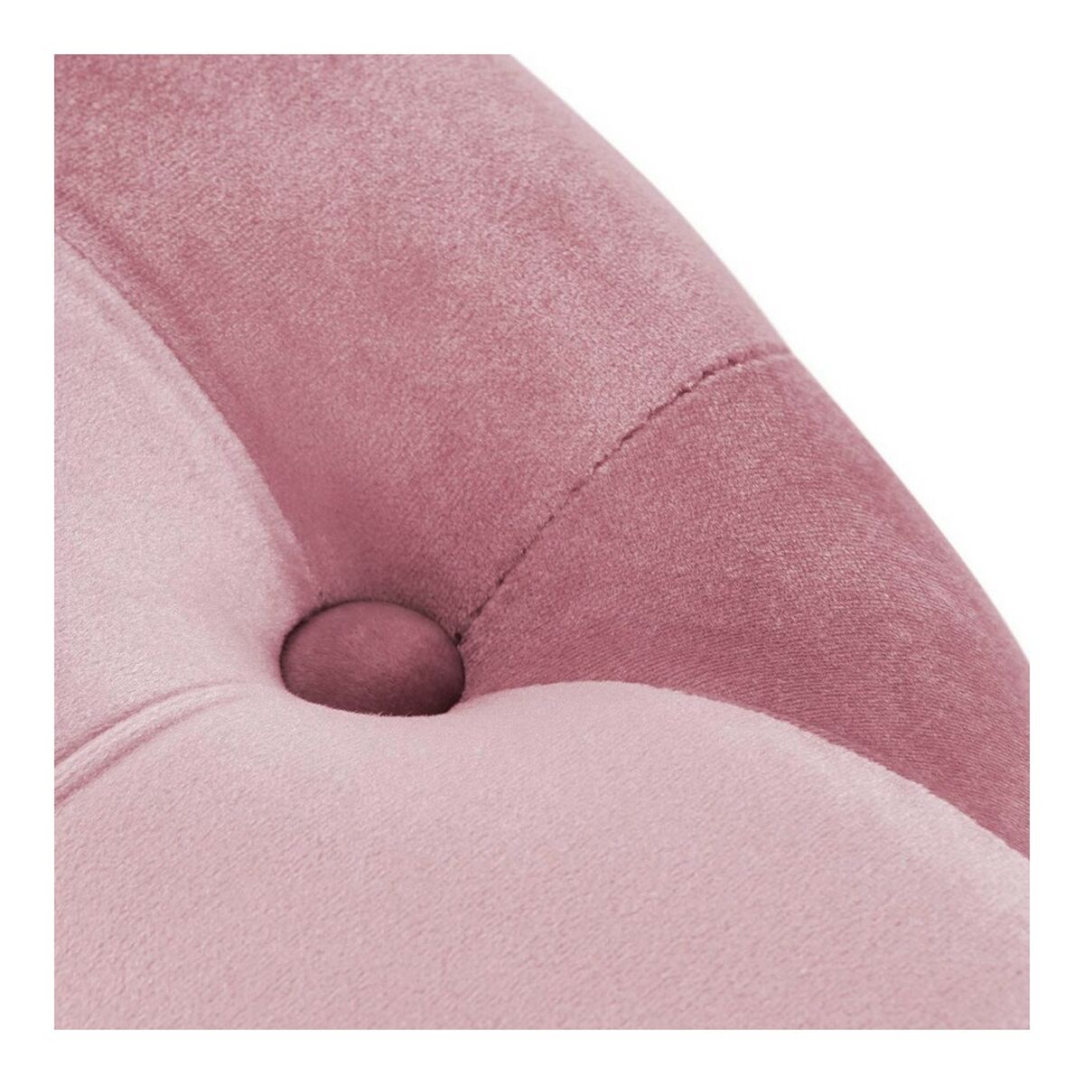 Poggiapiedi Dkd Home Decor Rosa Velvet Legno Mdf Glam (2 Pcs) - Image 4