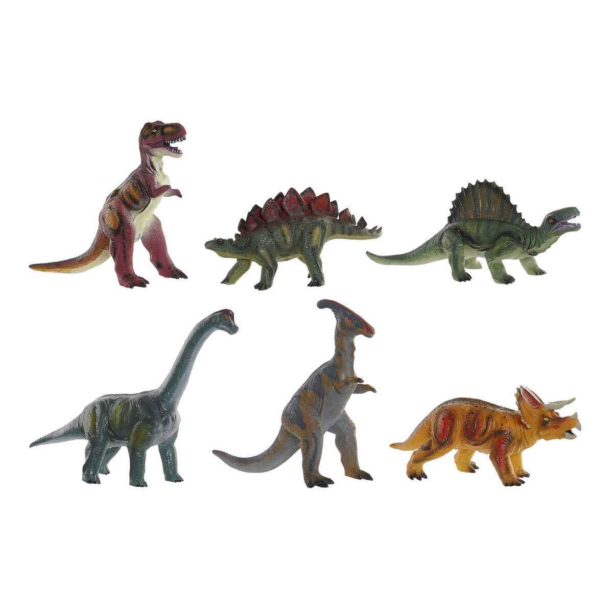 Dinosauro Dkd Home Decor 6 Pezzi 36 X 12,5 X 27 cm
