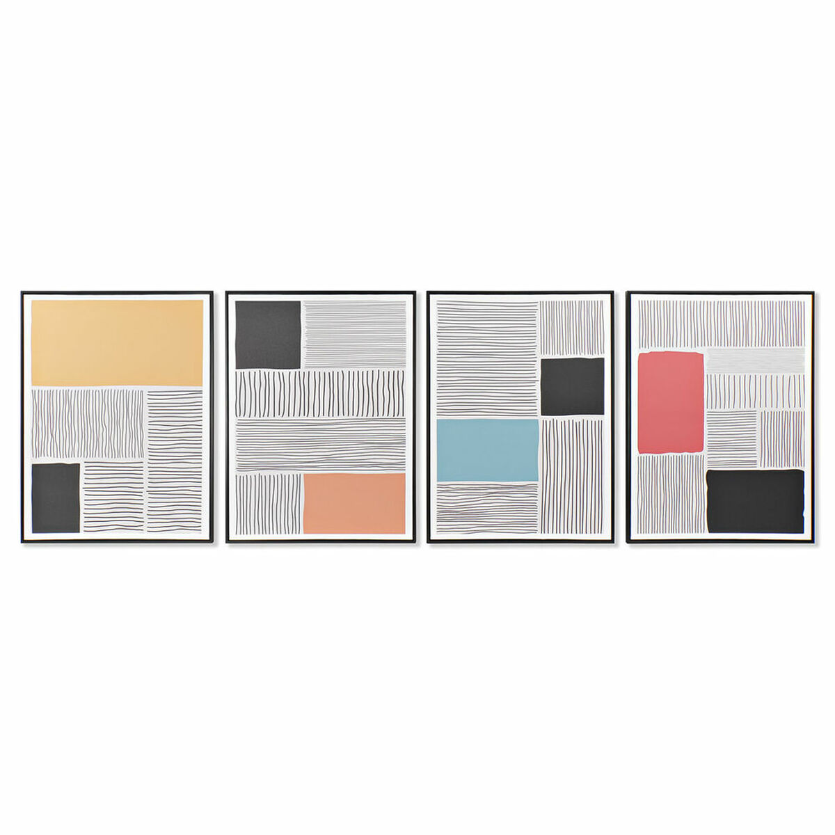 Tela Dkd Home Decor Polistirene Tela 60 X 3 X 80 Cm (4 Pezzi)