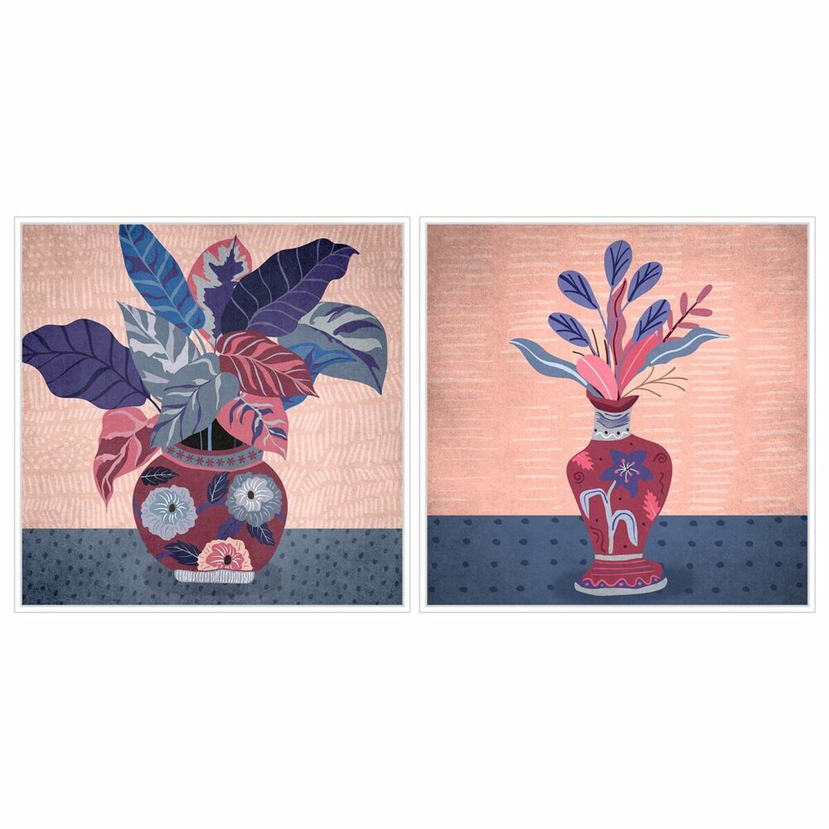 Tela Dkd Home Decor Polistirene Tela 83 X 4,5 X 83 Cm (2 Pezzi)