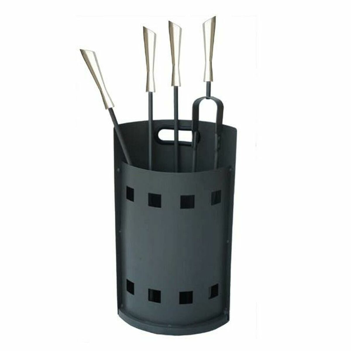 Utensili Da Camino Dkd Home Decor Acciaio Inossidabile Acciaio (4 Pezzi)