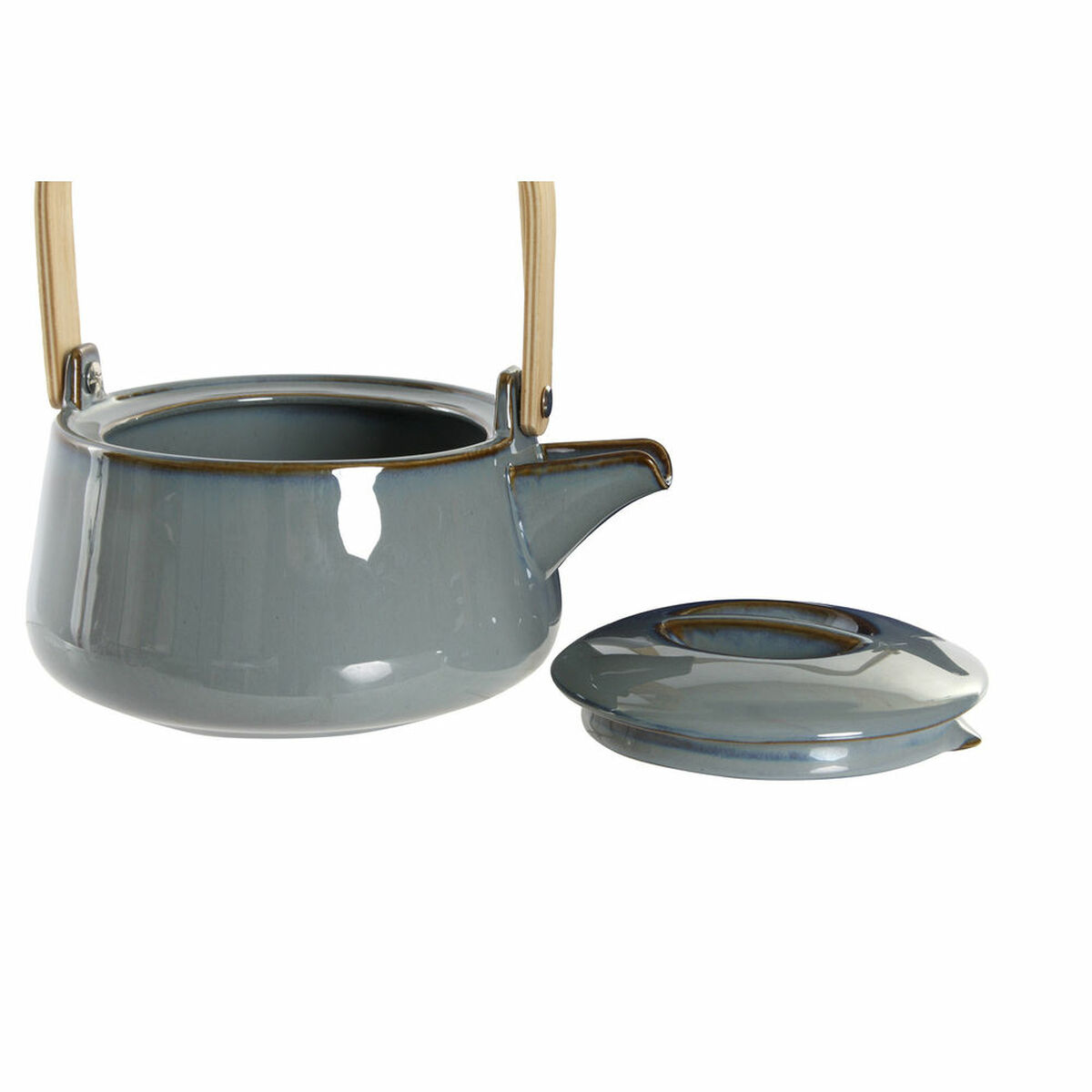 Teiera Dkd Home Decor 21 X 17 X 10 Cm Porcellana Grigio 1 L