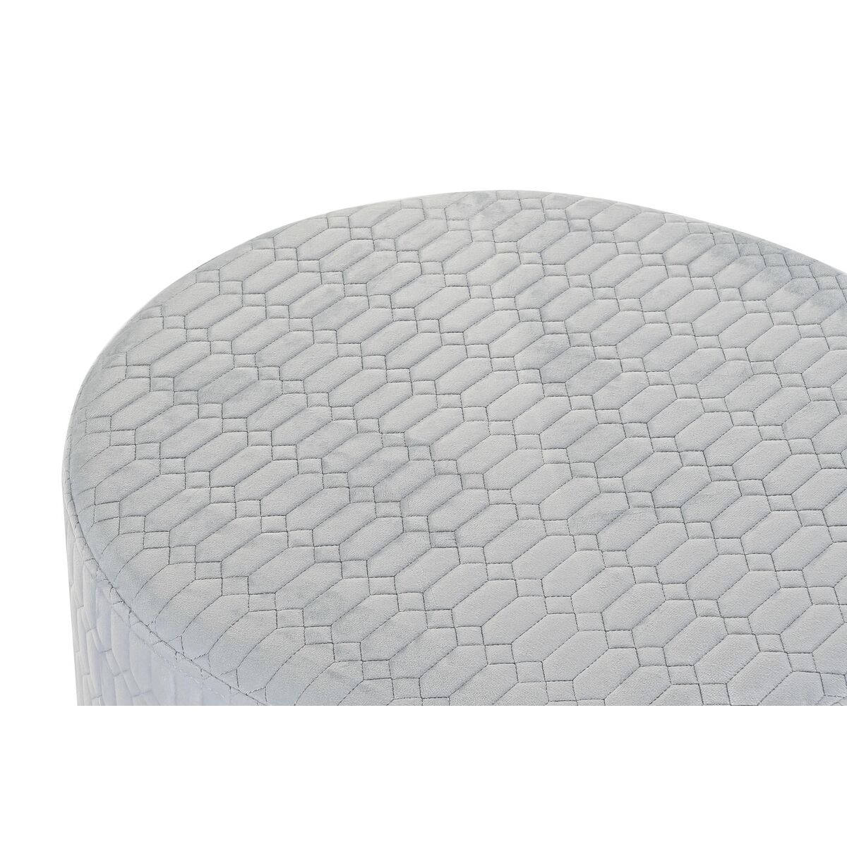 Poggiapiedi Dkd Home Decor Poliestere Blu Cielo Spugna Legno Mdf (55 X 55 X 35 Cm) - Image 3