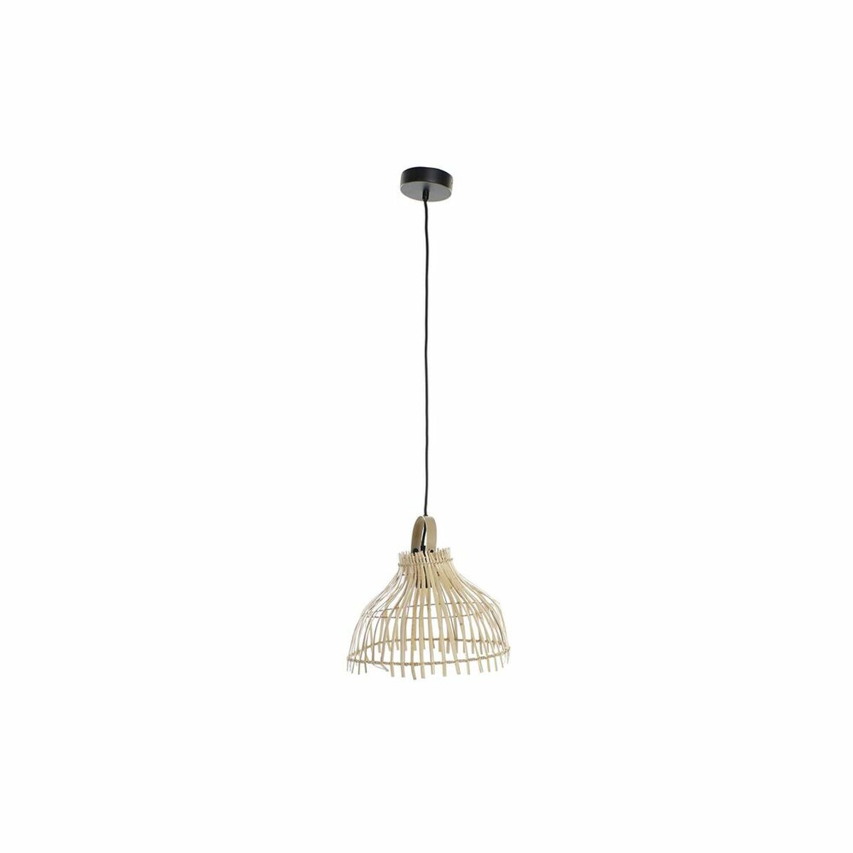 Lampadario Dkd Home Decor Marrone Multicolore Metallo Vimini 50 W Città 220 V 30 X 30 X 29 cm