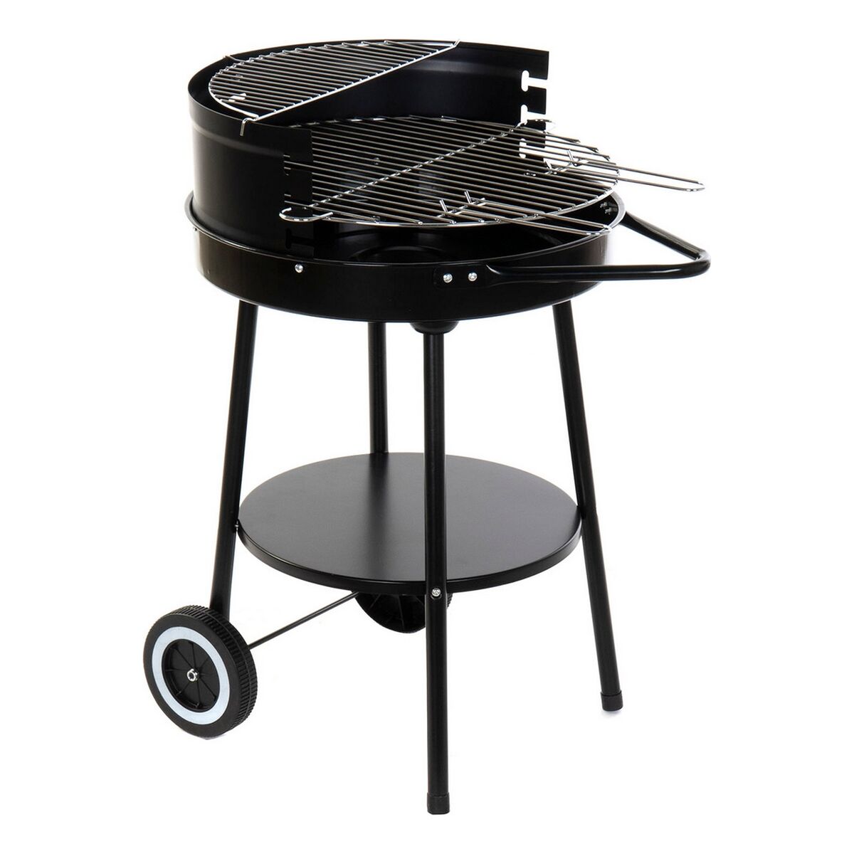 Barbecue A Carboni Con Ruote Dkd Home Decor Nero Metallo Plastica 59 X 49,5 X 82 cm