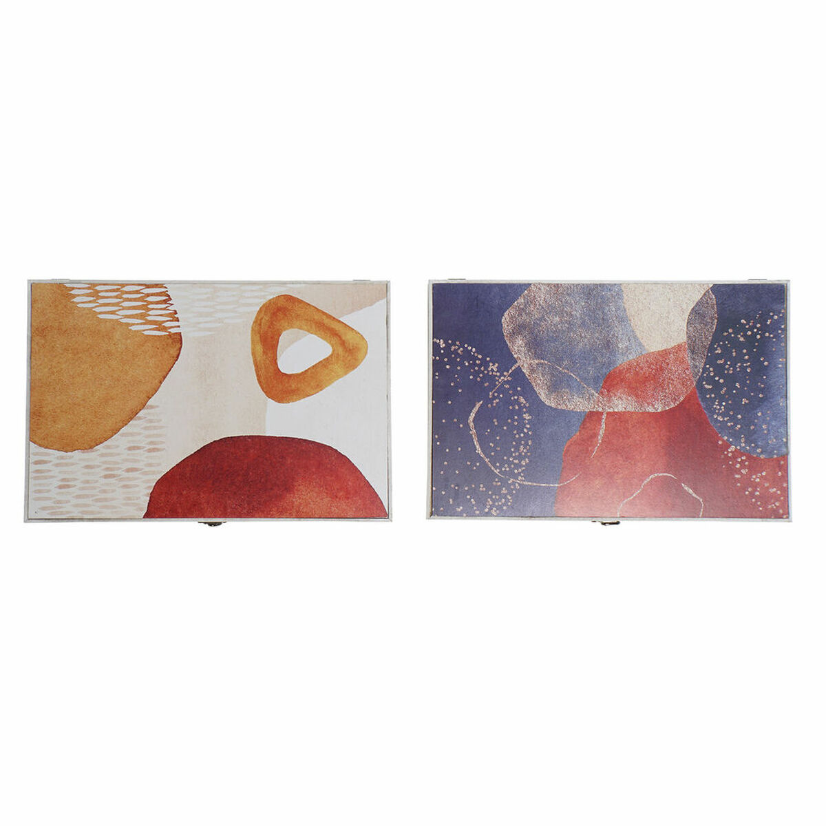 Armadietto Portachiavi Dkd Home Decor Multicolore Legno Mdf 2 Unità 46,5 X 6 X 31,5 cm