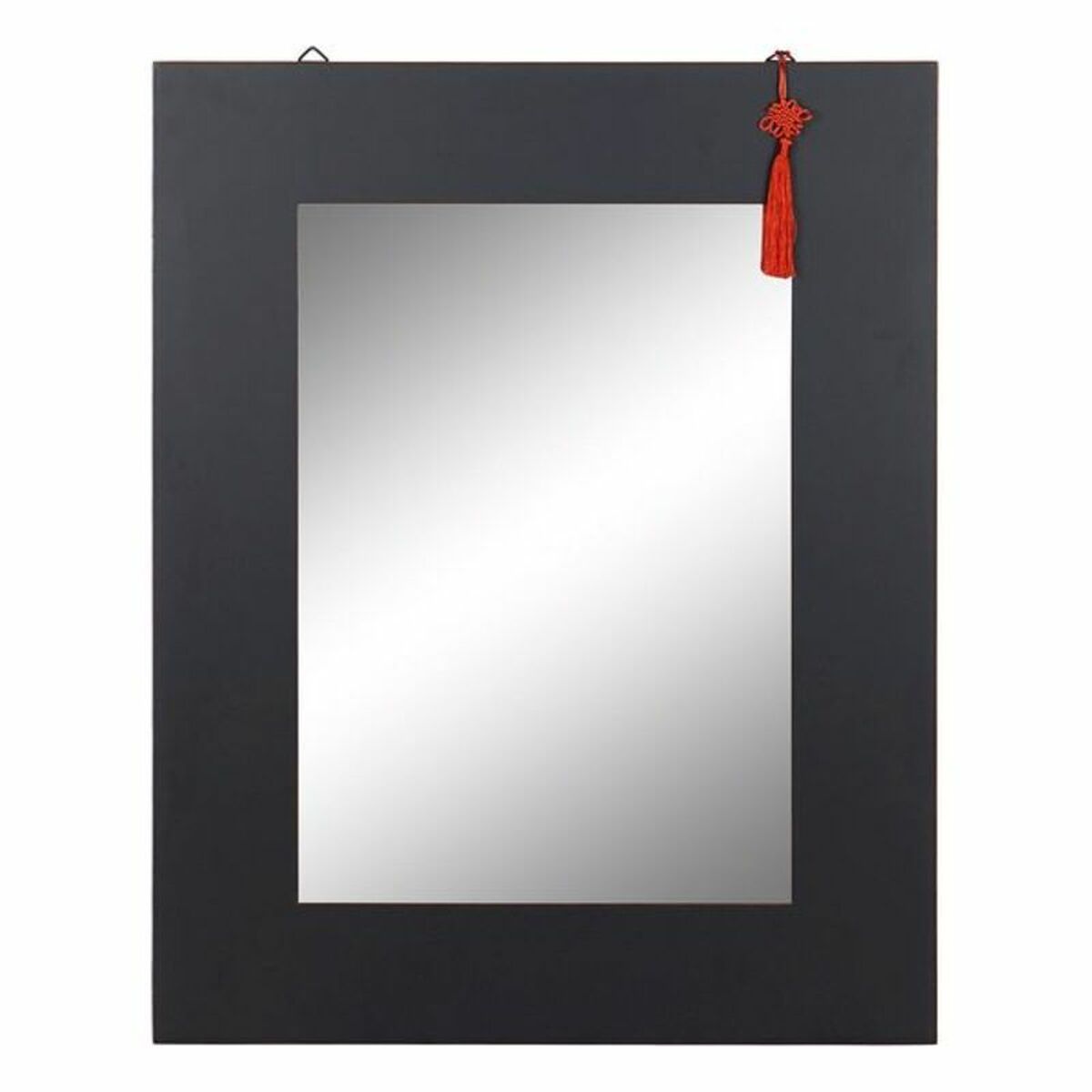Specchio Da Parete Dkd Home Decor Nero Rosso Orientale 70 X 2 X 90 cm