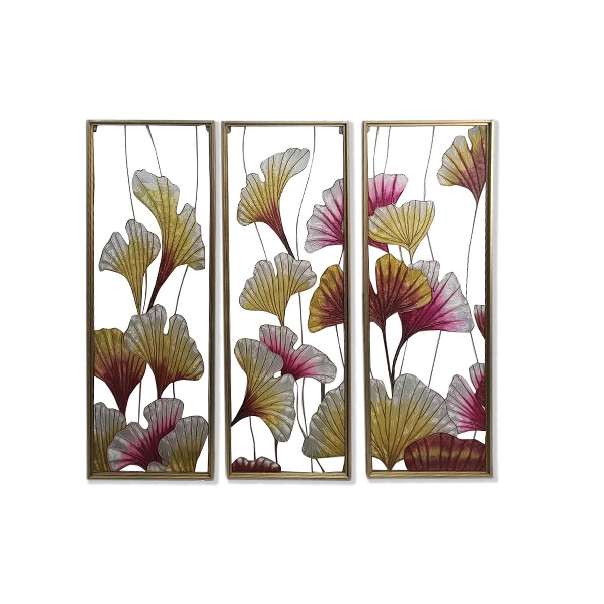 Tela Dkd Home Decor 3 Pezzi Tropicale Foglia Della Pianta (122 X 3 X 122 Cm)
