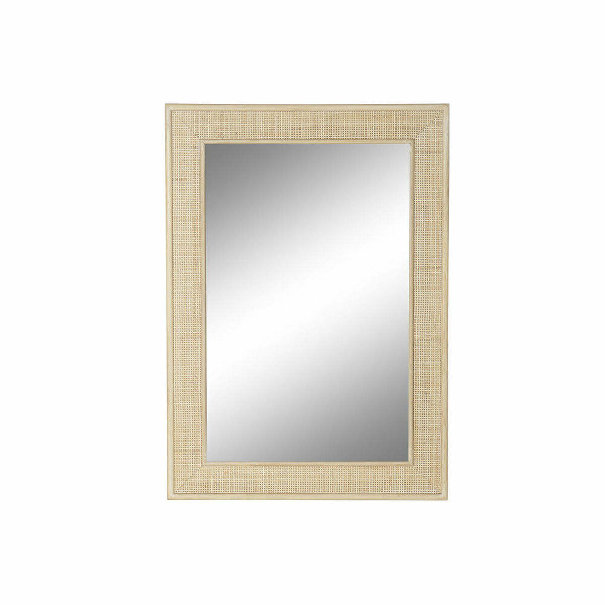 Specchio Da Parete Dkd Home Decor Multicolore Naturale Legno Vintage Scandi 70,5 X 2,5 X 100,5 cm
