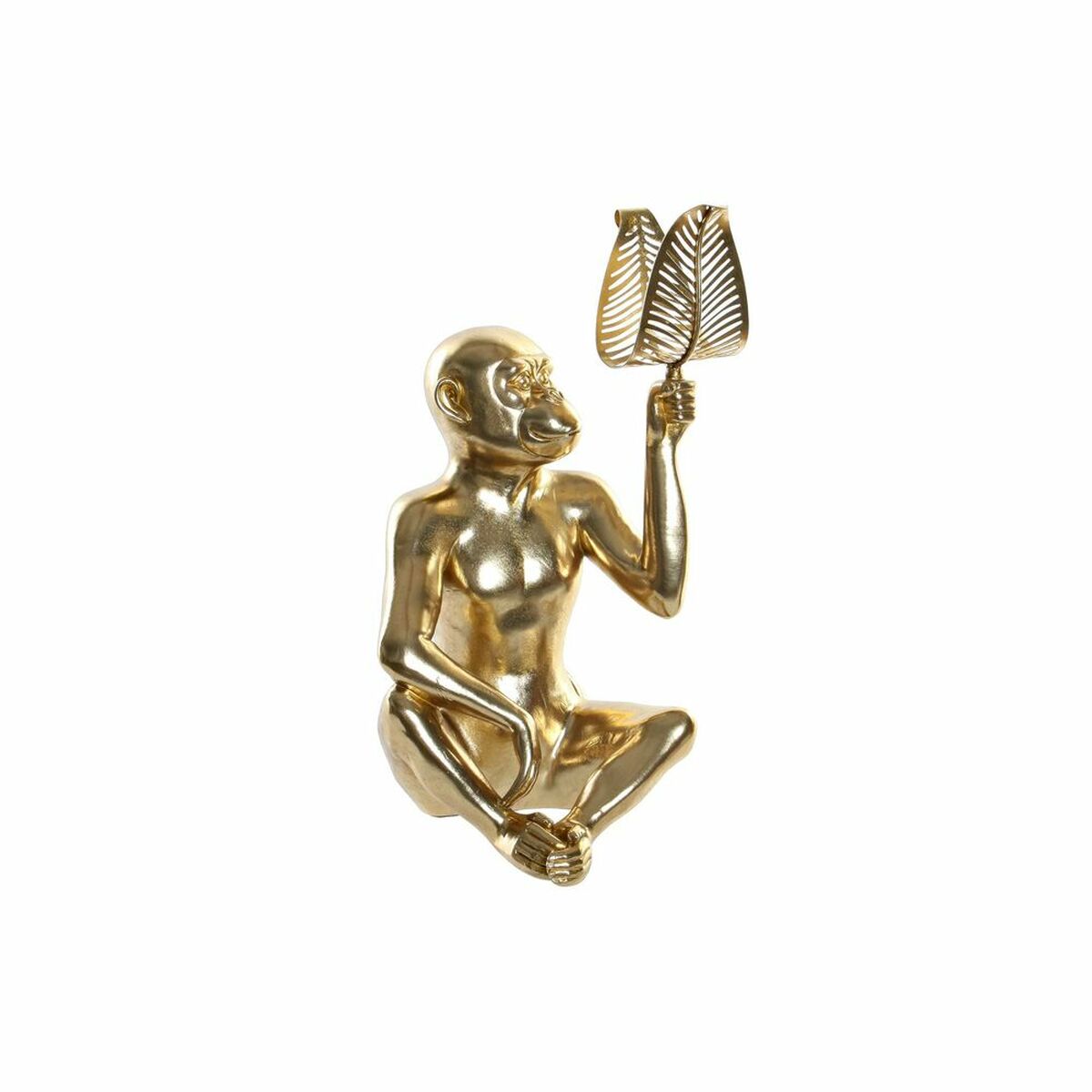 Statua Decorativa Dkd Home Decor Dorato Resina Scimmia (27 X 25 X 43.5 Cm)