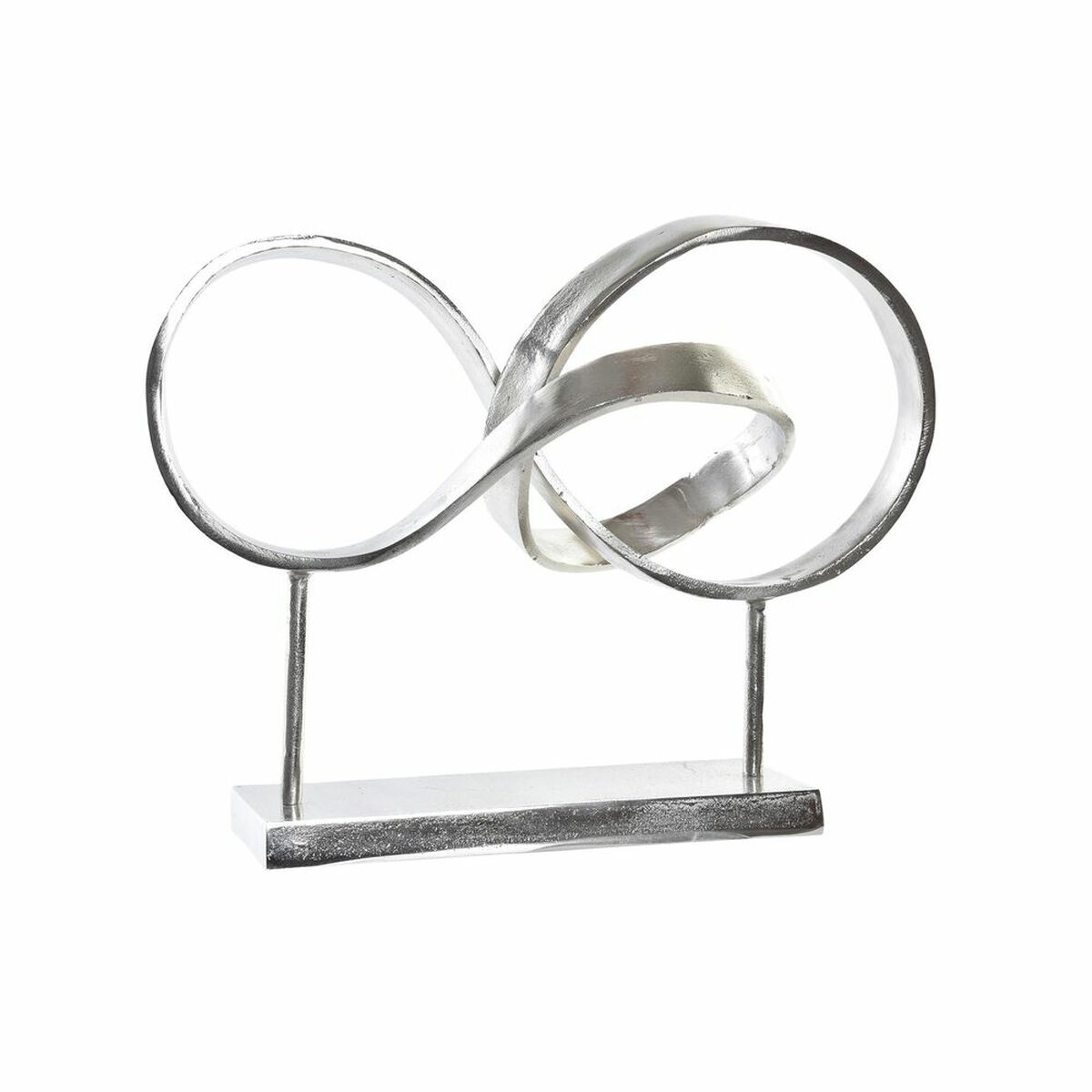 Statua Decorativa Dkd Home Decor Argentato Astratto Moderno 42 X 18 X 33 cm