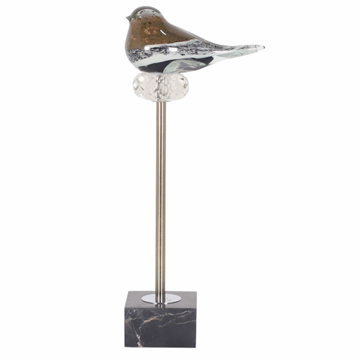 Statua Decorativa Dkd Home Decor ?s3021640 Cristallo Tricolore Marmo Uccello