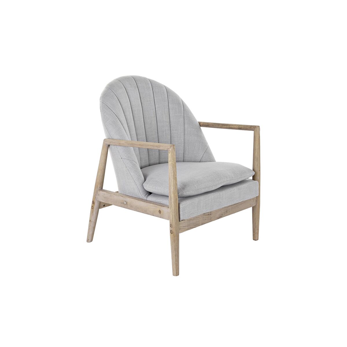 Poltrona Dkd Home Decor Naturale Grigio Chiaro Abete 68 X 69 X 89 cm
