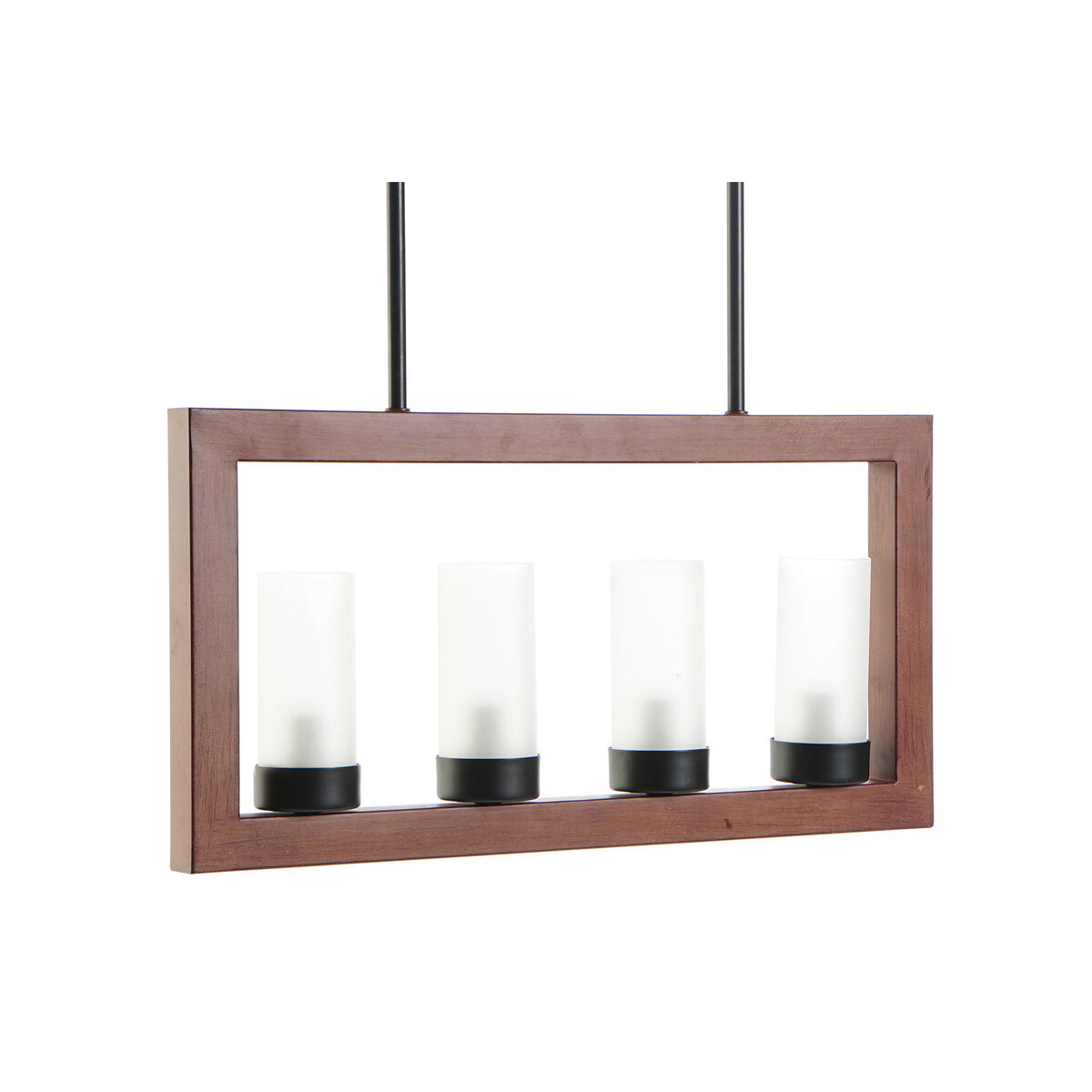 Lampadario Dkd Home Decor 25w Cristallo Marrone Alluminio 220 V (52 X 10 X 30 Cm)