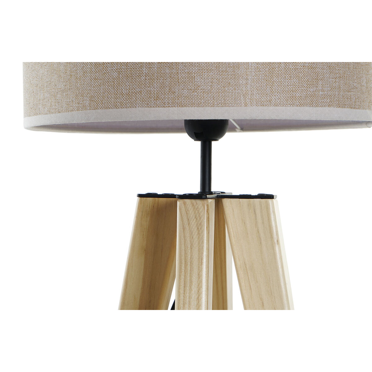 Lampada Da Tavolo Dkd Home Decor Beige Legno Marrone 220 V 50 W 30 X 30 X 69 cm - Image 3